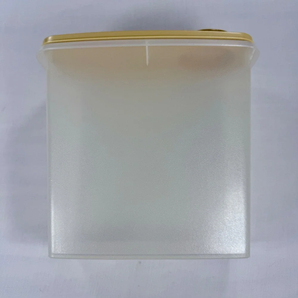 Vintage Tupperware Modular Mate Cereal Storer Harvest Gold Lid 469-5 470-6 USA